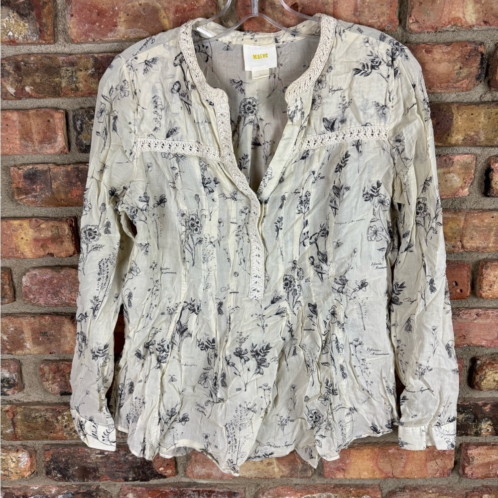 ANTHROPOLOGIE MAEVE FLORAL TOP